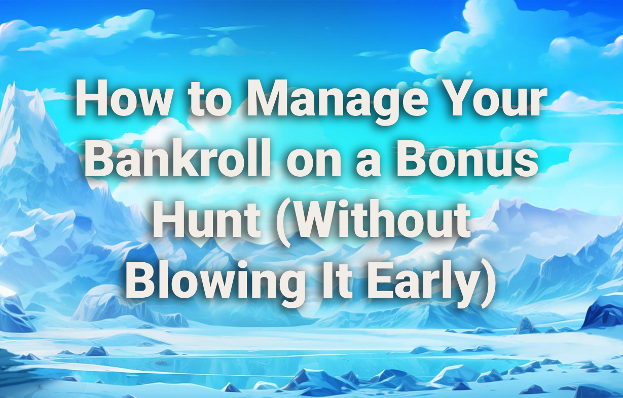 Manage Your Bankroll on a Bonus Hunt